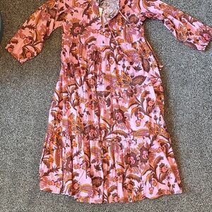 Tuckernuck Pink Floral Maxi Dress